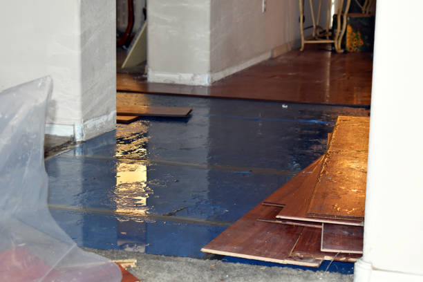 Professional Water Damage Restoration technician working in Connersville, IN